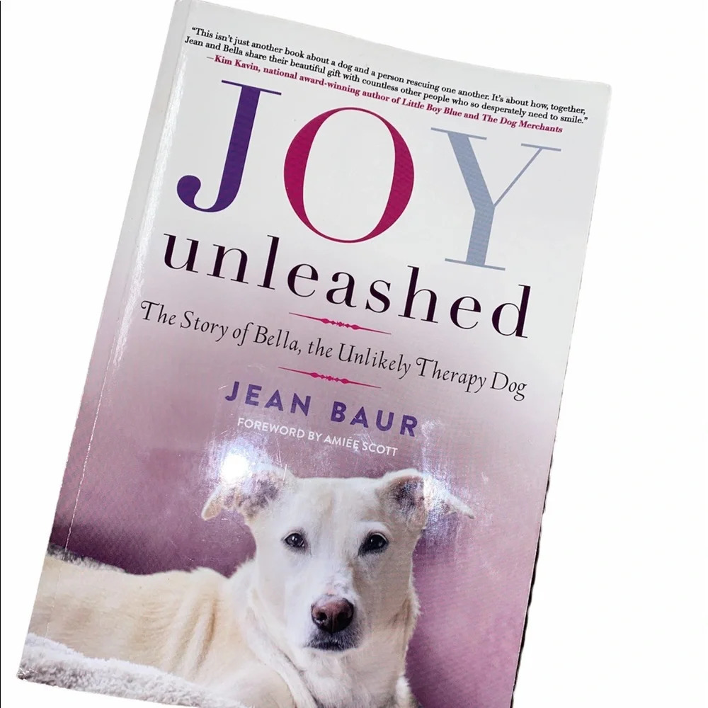Joy Unleashed novel about a therapy dog by Jean Baur